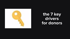 Daily Tip! 92th Day: The 7 Key Drivers for Donors