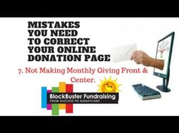 Is Your Donation Page Frustrating Your Donors? Mistake #7 Not Making Monthly Giving Front & Center