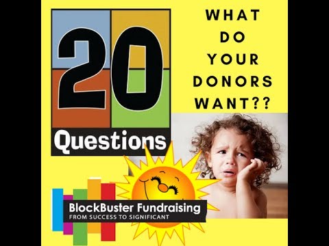 What You Need to Know About Your Donors – 20 Questions