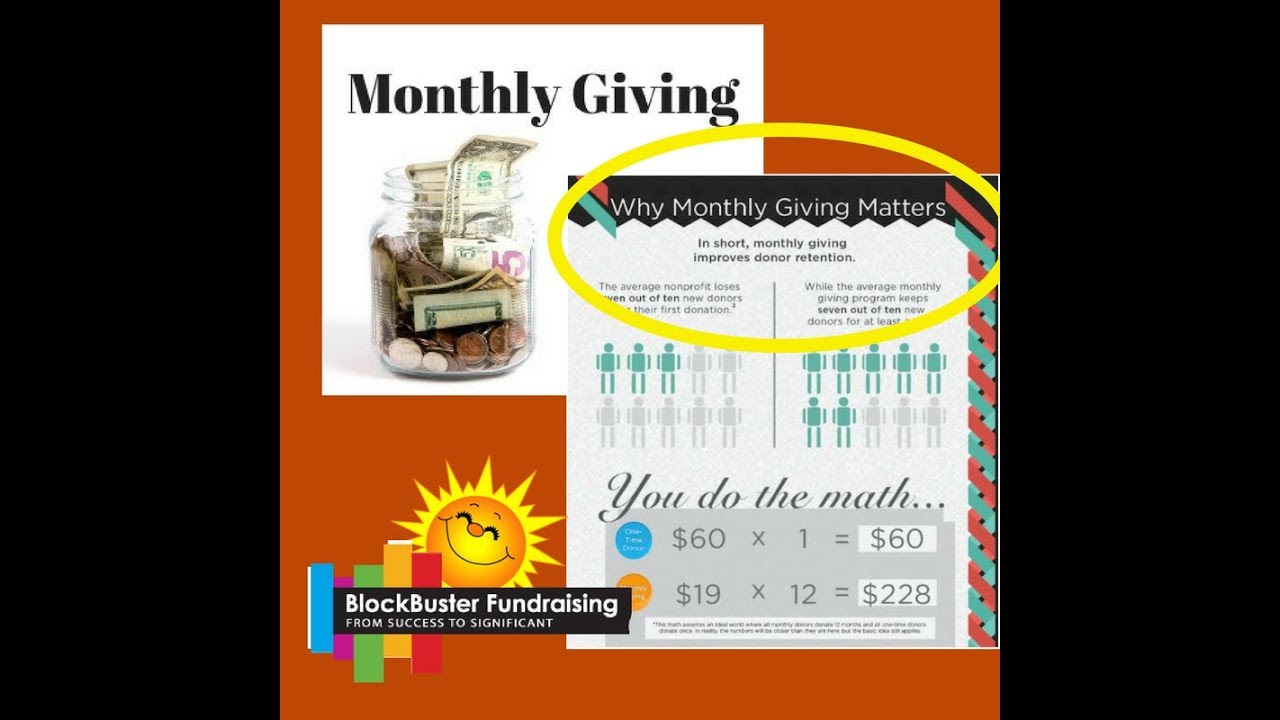 Why Monthly  Giving Should Top Your To-Do List Now