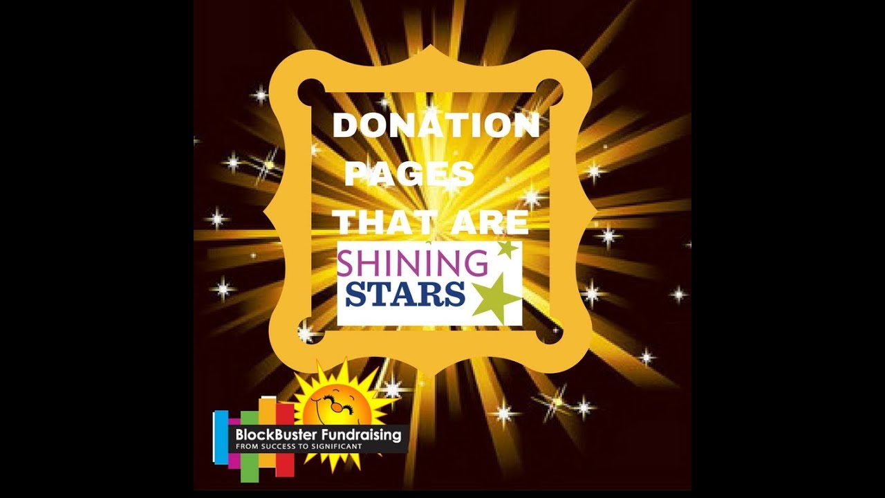 DONATION PAGES THAT SHINE